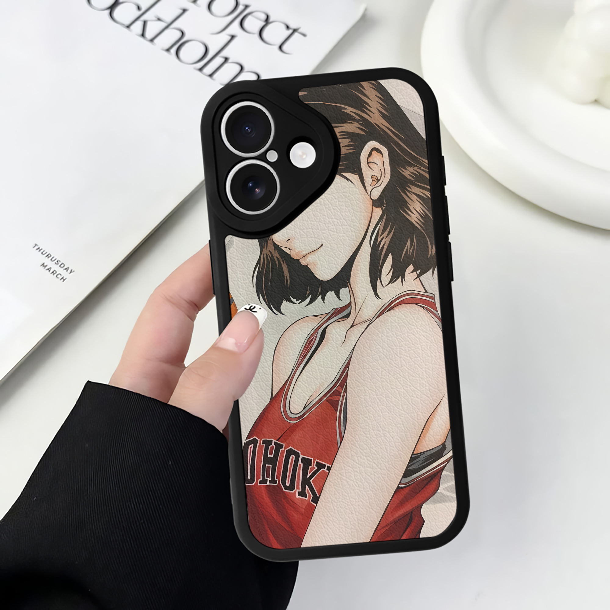 （画像用） SLAM DUNK／スラムダンク 【iPhone 16シリーズ対応】シリコンスマホケース（レザー調） 材質：シリコン